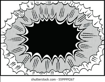 Hand drawn of speech comic bubbles. Comic sound effect.Vector illustration.