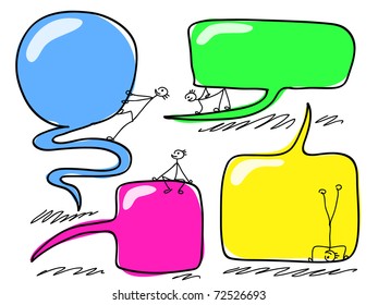 Discurso De Mano Y Burbuja De Pensamiento. Visita mi portafolio para una gran colección de garabatos y burbujas de habla