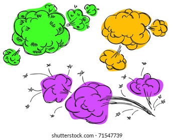 Hand Drawn Speech And Thought Bubbles. Visit my portfolio for big collection of doodles