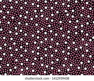 Hand drawn splash splatter spray vector texture. seamless pattern with stars. Vector illustration.