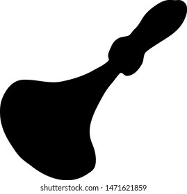 Hand Drawn spoon doodle. Sketch style icon. Decoration element. Isolated on white background. Flat design. Vector illustration.