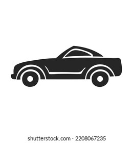 Hand drawn Sport car vector illustration