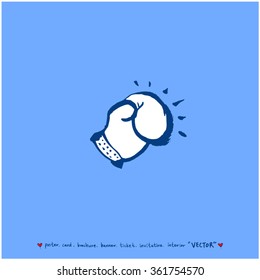 Hand drawn Sport illustration - vector / sports poster background