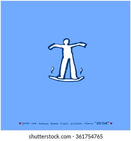 Hand drawn Sport illustration - vector / sports poster background