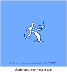 Hand drawn Sport illustration - vector / sports poster background