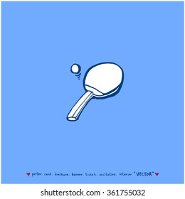 Hand drawn Sport illustration - vector / sports poster background