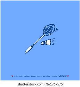 Hand drawn Sport illustration - vector / sports poster background