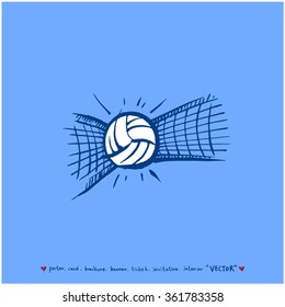 Hand drawn Sport illustration - vector / sports poster background