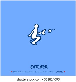 Hand drawn Sport illustration - vector / sports poster background