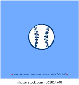 Hand drawn Sport illustration - vector / sports poster background