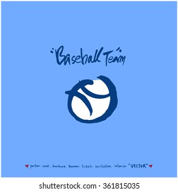 Hand drawn Sport illustration - vector / sports poster background