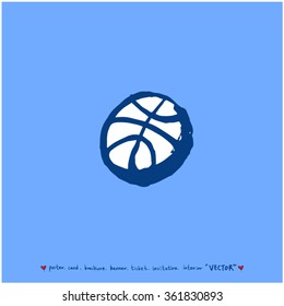 Hand drawn Sport illustration - vector / sports poster background