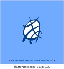 Hand drawn Sport illustration - vector / sports poster background