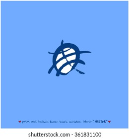 Hand drawn Sport illustration - vector / sports poster background