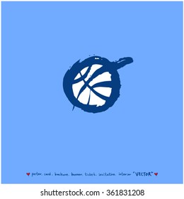 Hand drawn Sport illustration - vector / sports poster background