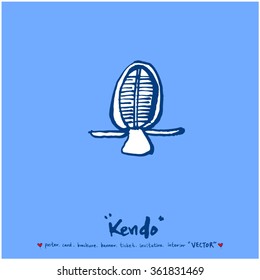 Hand drawn Sport illustration - vector / sports poster background