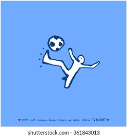Hand drawn Sport illustration - vector / sports poster background