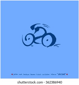 Hand drawn Sport illustration - vector / sports poster background