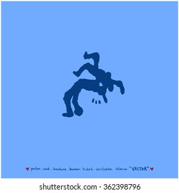 Hand drawn Sport illustration - vector / sports poster background