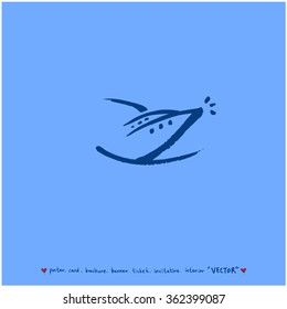 Hand drawn Sport illustration - vector / sports poster background