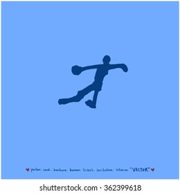 Hand drawn Sport illustration - vector / sports poster background