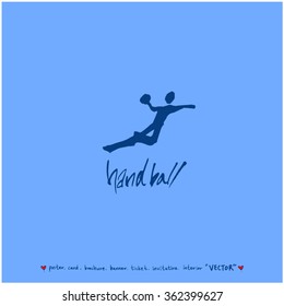 Hand drawn Sport illustration - vector / sports poster background