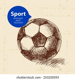 Hand drawn sport object. Sketch tennis rackets. Vector illustration 