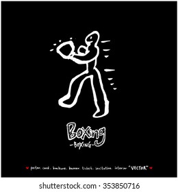 Hand drawn Sports illustration / sport background - vector