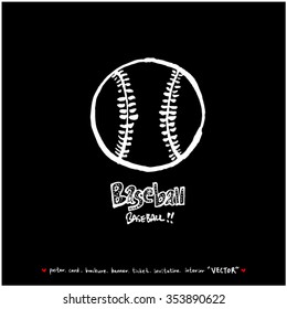 Hand drawn Sports illustration / sport background - vector