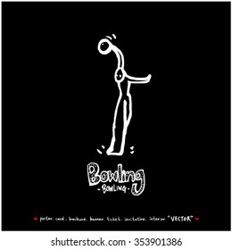 Hand drawn Sports illustration / sport background - vector
