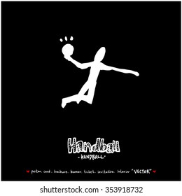 Hand drawn Sports illustration / sport background - vector