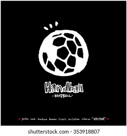 Hand drawn Sports illustration / sport background - vector