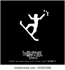 Hand drawn Sports illustration / sport background - vector