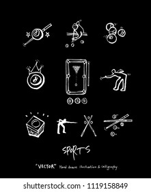 Hand drawn Sports & recreation illustration - vector