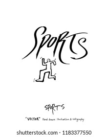 Hand drawn Sports & recreation illustration - vector