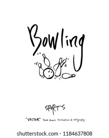 Hand drawn Sports & recreation illustration - vector