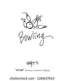 Hand drawn Sports & recreation illustration - vector