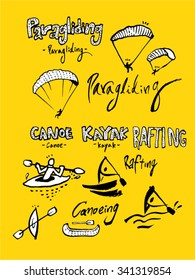 Hand drawn Sports & recreation illustration - vector