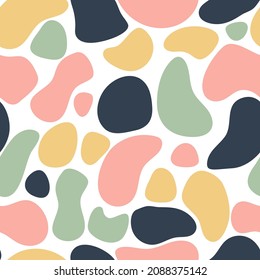 Hand drawn spots, specks, uneven pattern. Vector illustration.