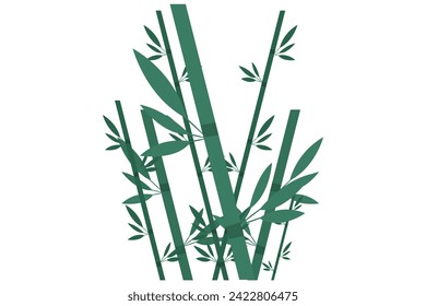 Hand Drawn Spring Bamboo Sticker Design