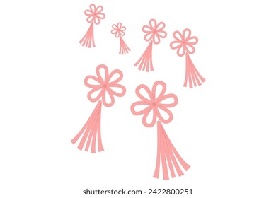 Diseño de pegatina de decoración de primavera dibujada a mano