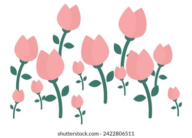 Diseño del pegatina de la flor del muelle dibujado a mano