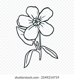 Hand drawn spring flowers illustration. floral illustration