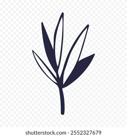 ilustração de flores de primavera desenhadas à mão. ilustração floral
