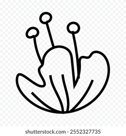 Dibujado a mano ilustración de flores de primavera. ilustración floral