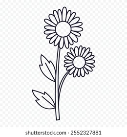 Hand drawn spring flowers illustration. floral illustration