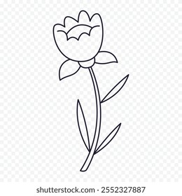 Hand drawn spring flowers illustration. floral illustration