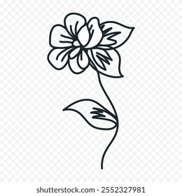 Hand drawn spring flowers illustration. floral illustration