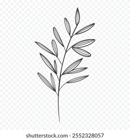 ilustração de flores de primavera desenhadas à mão. ilustração floral