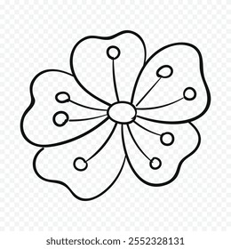 Hand drawn spring flowers illustration. floral illustration